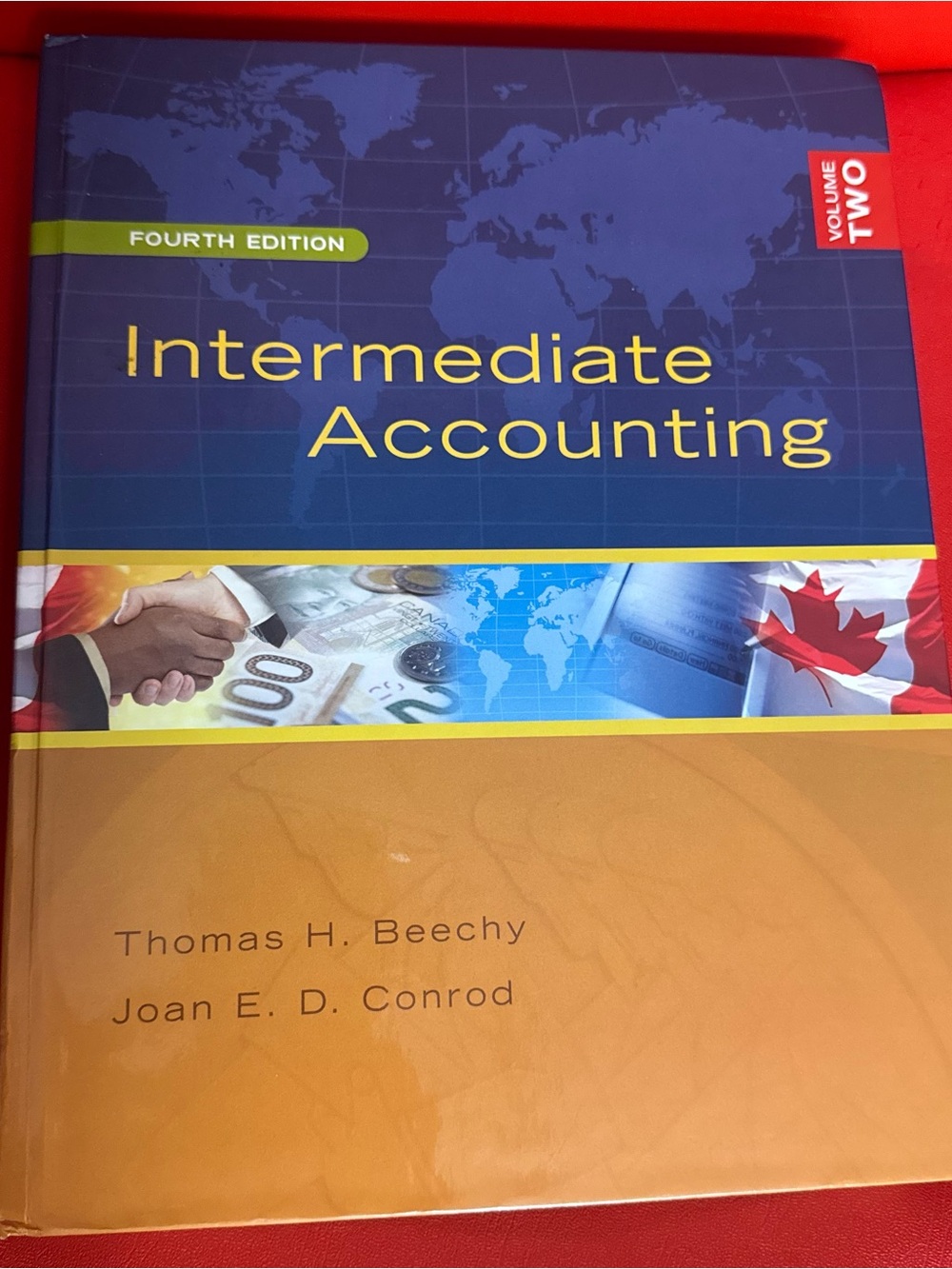 Intermediate Accounting Textbook - Blue and Tan Hard cover